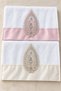 Pearl Laced Embroidered Gift Dowry Box for Bride and Groom, Boxed 100% Cotton Kitchen Towel Set, Tulip Model 30×50 Size, 6 Pieces - 4