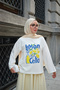 Women's Lemon Pattern Long Sleeve Body Ecru - 2