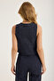 V-Neck 3 Button Pocket Vest - 5