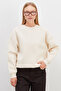 3 Yarn Basic Crew Neck Oversize Sweatshirt - 2