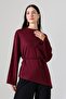 Women's Modal Belted Asymmetrical Long Sleeve Tunic - 6