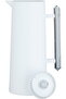 Lean Thermos, 1 Liter, Glass Inner Liner, Press-button, Transparent Handle - White - 5