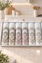 Pearl Laced Embroidered Gift Dowry Box for Bride and Groom, Boxed 100% Cotton Kitchen Towel Set, Ring Model 30×50 Size, 6 Pieces