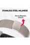 Google Fitbit Air Magnetic Metal Mesh Band, Adjustable Stainless Steel Milanese - 4