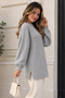 Patterned Knitwear Sweater K6059 Gray - 3