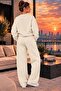 Women's Cherry Bloom Cherry and Ribbon Printed Crew Neck Regular Fit Women's Tracksuit Set - 2