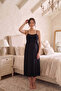 Amora Maternity and Postpartum Dressing Gown and Nightgown Set with Straps - 5