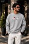 Men's Risk Printed Crew Neck Casual Regular Fit Sweatshirt