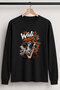 Men's Setter Hunting Dog and Retriever Printed Hunting Crew Neck Long Sleeve 24/1 T-Shirt
