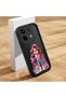 Redmi Note 13 Pro 5g Compatible Black Silicone Case Cute Cartoon Girl Pattern Camera Protected Shock Absorbing Protective Case - 2