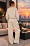 Women's Cherry Bloom Cherry and Ribbon Printed Crew Neck Regular Fit Women's Tracksuit Set - 2