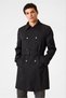 Belted Regular Fit Water Repellent Black Trench Coat - 2