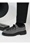 More Model Genuine Leather Handmade Gray Suede Casual Shoes - 2