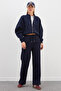 3 Thread Waist Tie Palazzo Sweatpants - 3