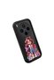 Vivo X300 Compatible Black Silicone Case Cute Cartoon Girl Pattern Camera Protection Shock Absorption Protective Case - 3