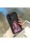 Infinix Note 50 4g Compatible Black Silicone Case Cute Cartoon Girl Pattern Camera Protected Shock Absorbing Protective Case