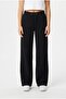 Women's High Waist Ribbed Flexible Wide Leg Drawstring Casual Comfortable Pants - 3