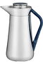Al Hada Thermos, 0.7 Liter, Blue Handle, Self-Service, Press-Button - Shiny Silver - 2