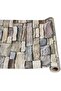 Peel & Stick Stone Brick Wallpaper, Self-Adhesive Removable Vinyl Wall Covering, Grey Beige - 2