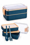 2 Layer Food Storage Container Lunch Box Set for Athletes, Dieters, Students, Camping, Picnics, School, Work, Expedition - 2