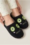 Women's Cute Face Design, Boucle, Plush House Slippers - 4
