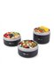3 Layer Fan 304 Stainless Steel Food Thermos 420+420+550ml with Thermal Insulation Bag Black - 2