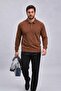 Men's Winter Large Size Pocket Polo Tile Sweatshirt - 3