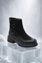 Kemal Aygün-Venüs Women's Genuine Leather Boots with Zipper and Thick Sole - 2