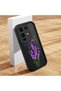 Infinix Note 50 Pro Plus Compatible Black Silicone Lavender Butterfly Pattern Shock-Absorbing Protective Case with Camera Protection - 2