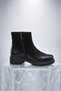 Kemal Aygün-Venüs Women's Genuine Leather Boots with Zipper and Thick Sole - 3