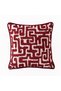 "Scarlet" Patterned Cushion Cover - 45X45 - Burgundy