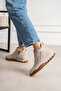 Crt-100 Flat Sole Zippered Boots - 4