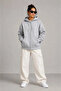 3-thread brushed fleece full-zip hoodie with back pocket detail - grey - 3