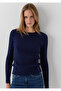 Long Sleeved Knitwear Dark Navy Blue