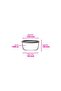 Storage Container Glass Breakfast Set of 12 - Storage Set 380 Cc with Gray Lid - 2