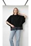 Lace Detail Bat Pattern Knitwear - 3