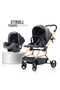 STROLL-1 Travel System w/Reversible Stroller and Baby Car Seat - Grey - 3