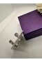 Zircon Stone Labyrinth Model Steel Earrings - 2