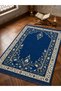 Navy Blue Tulip Patterned Prayer Rug - Dowry and Gift Prayer Rug - 2