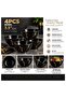 3.5 Inch Bowl Set of 4, Black Stone Design Small Serving Bowls, 9 cm Snack Dessert Fruit Dip Sauce Condiment Bowls for Home Kitchen Dining,BB1772 - 2