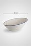 Truva Ellipse Salad Bowl 22cm Rim Navy Blue