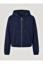 Six Elastic Hooded Zippered Sweatshirt - 3