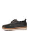 Women's Black Genuine Leather Rubber Laced Anatomical Comfortable Sole Patterned Casual Shoes Z136 - 2