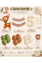 Party 4 Years Old Deer Themed Birthday Balloon Set 1-9 Years Old |   Foil Balloon Numbers |   Happy Birthday Banner |   Woodland Party Decoration - 2