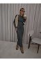 Rochie maxi, gri - M - 5