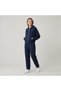 Six Elastic Hooded Zippered Sweatshirt
