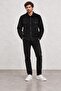 Men's Black Long Sleeve Regular Fit Double Pocket Shirt - 2