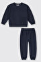Baby Boy Reglan Sleeve Navy Blue Suit