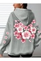 Unisex Sleeve Printed Hooded Kangaroo Pocket Comfortable Fit Regular Cut Sweatshirt