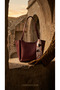 Burgundy Leather Look Women's Shoulder Bag - 6